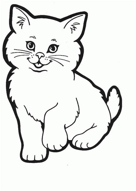 cartoon cat coloring pages coloring home