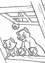 Aristocats Aristochats Coloriages Bestcoloringpagesforkids Justcolor Bojanje Duchess Famille Complet Kittens Stranica sketch template