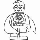 Superman Coloring Lego Pages Printable Batman Simple Logo Toddler Will Fighting Flying Sty sketch template
