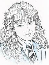 Potter Hermione Granger Dibujos Jerome Coloring Hermelien Fantaisie Griffel Konserler Salvo Bleistift Dessins sketch template