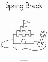 Coloring Break Spring Pages Popular sketch template