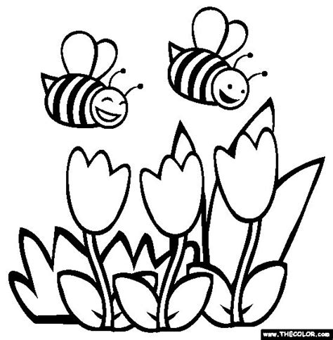 bee coloring pages images  pinterest bees coloring pages