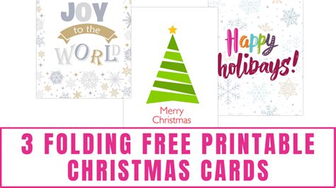 folding  printable christmas cards  downloads freebie