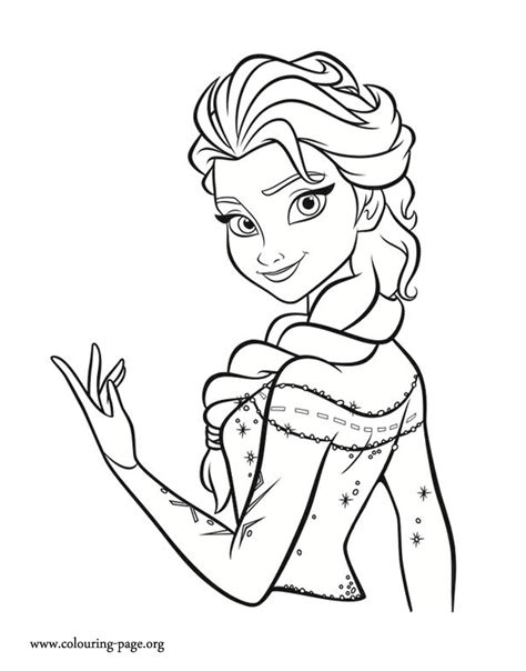 enjoy  awesome queen elsa coloring page  print