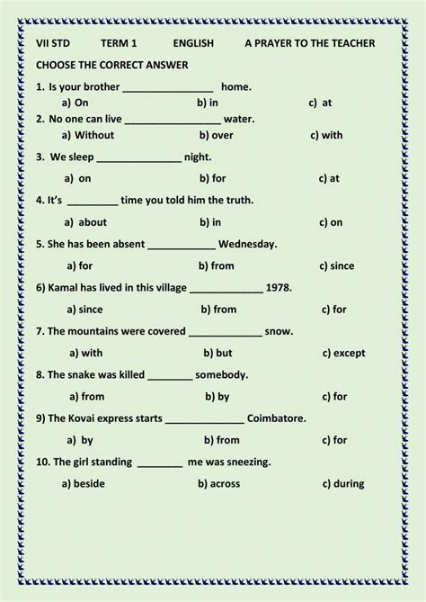 ejercicio  de grammar  grade
