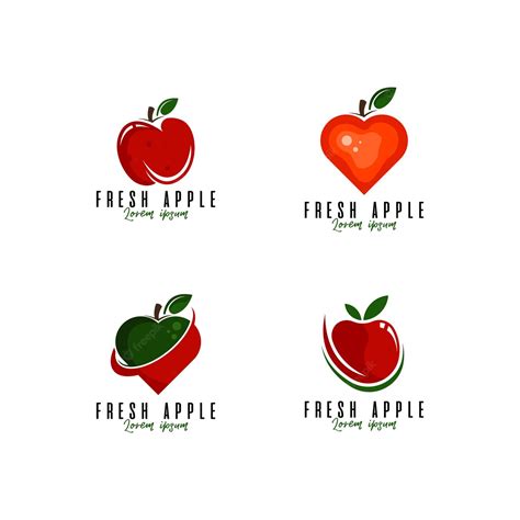 premium vector fruit logo set