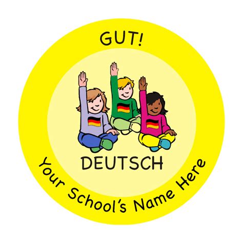 primary german stickers school stickers  teachers