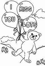 Miss Coloring Pages Teddy Will Bear Lots Printable Color Print Holding Four Balloons Getcolorings Pdf Template Getdrawings Sketch Popular sketch template