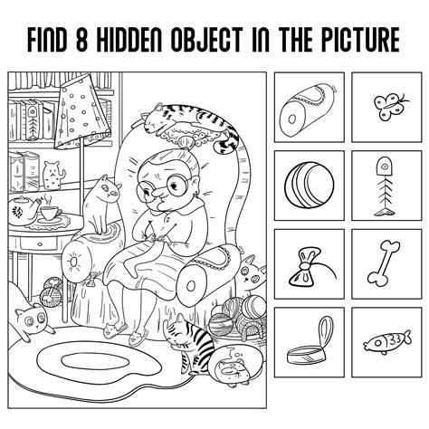 hidden objects worksheet