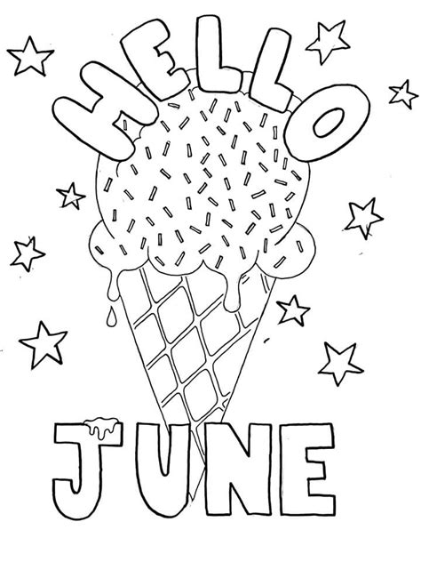 june  coloring page  printable coloring pages  kids