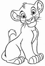 Coloring Lion King Pages Simba Kids sketch template
