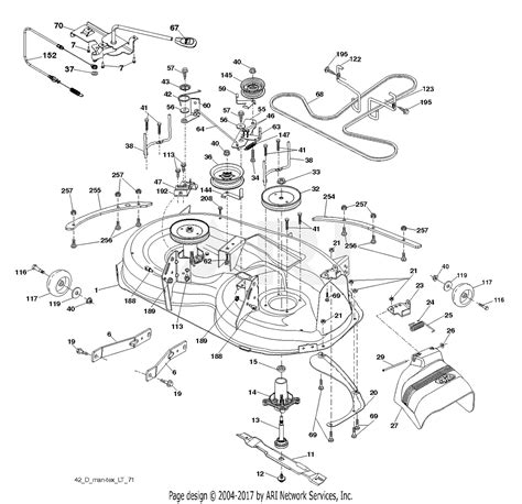 poulan ppa    parts diagram  mower deck cutting deck