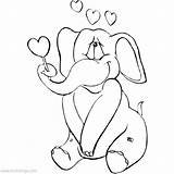 Coloring Pages Valentines Elephant Valentine Heart Cute Printable Xcolorings 1024px 74k Resolution Info Type  Size Jpeg sketch template