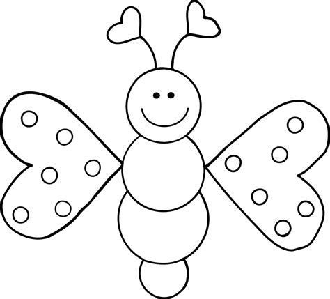 love bugs freebie clip art butterfly coloring page butterfly