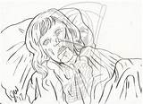 Exorcist Reagan Kleurplaat Horror Volwassen sketch template