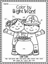 Pages Sight Word Printable Coloring Template sketch template