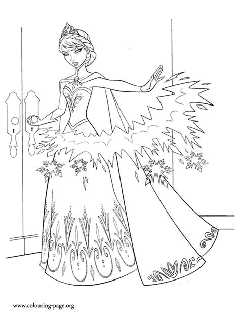 frozen colouring pages