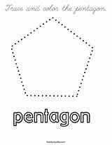 Coloring Pentagon Trace Color Cursive Favorites Login Add sketch template