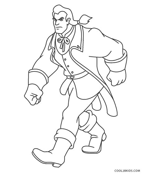 gaston coloring pages coloring home
