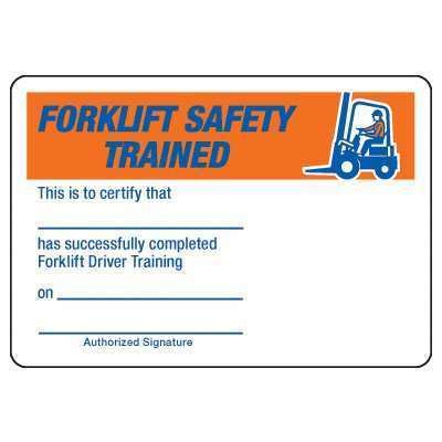 printable forklift certification cards