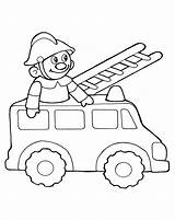 Fire Truck Coloring Pages sketch template