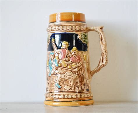 Vintage Antique German Beer Stein Mug