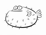 Puffer Pufferfish Txt sketch template