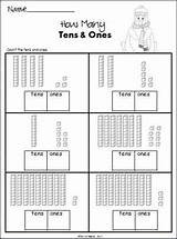 Tens Math Grade Blocks Value Kids Printable Kindergarten Madebyteachers Snowflake Expanded sketch template