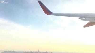 odd   drone smashes  plane wing video