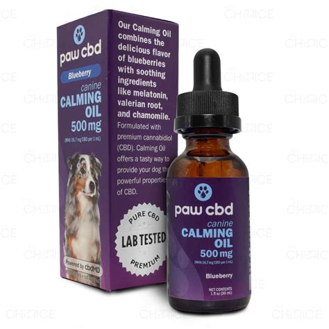paw cbd buy blueberry calming cbd oil  dogs   mg cbd
