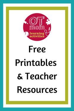 teacher resources  printables