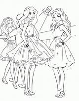 Coloring Barbie Pages Printable Beach Print sketch template