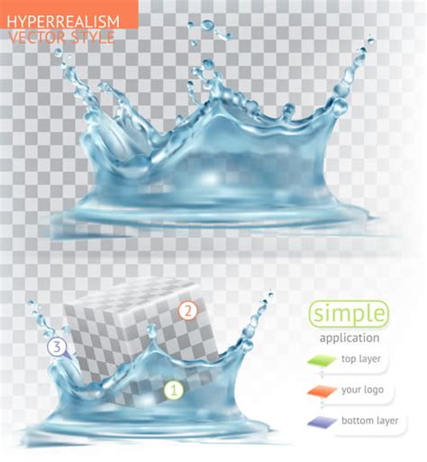 simple water splash  transparency vector style eps uidownload