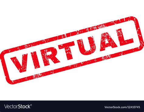 virtual rubber stamp royalty  vector image
