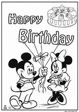 Mickey Magiccolorbook Anniversaire Joyeux sketch template