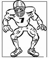 Football Coloring Player Pages Coloring4free Players Drawing Print Drawings Line Printable Clipart Superbowl Newton Cam American Getdrawings Cliparts Library Color sketch template