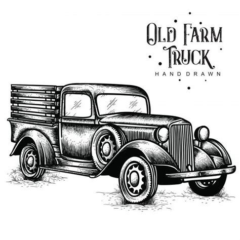 farm truck hand drawn farm trucks  farm trucks