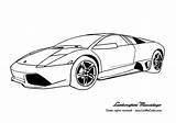 Coloring Lamborghini Pages Library Clipart Print Murcielago sketch template