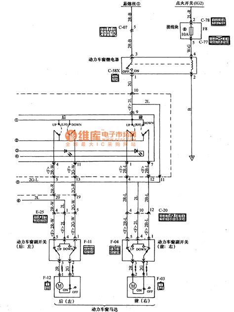 mitsubishi pajero light  road vehicle power window wiring circuit diagramcontinued