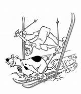Scooby Doo Coloring Pages Ski Color Colour Paint Print Printable Zoozoo Pets Skiing Getcolorings Kids Popular 4kids sketch template