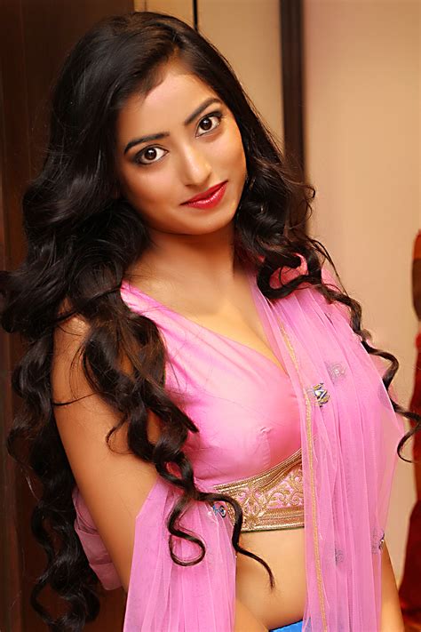 actress in pink half blouse hot new private photos