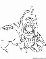Cyclops Coloring Angry Pages Color Getcolorings Greek sketch template