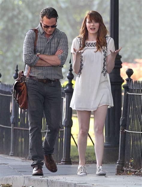 Emma Stone In Emma Stone And Joaquin Phoenix On Set 19 Of