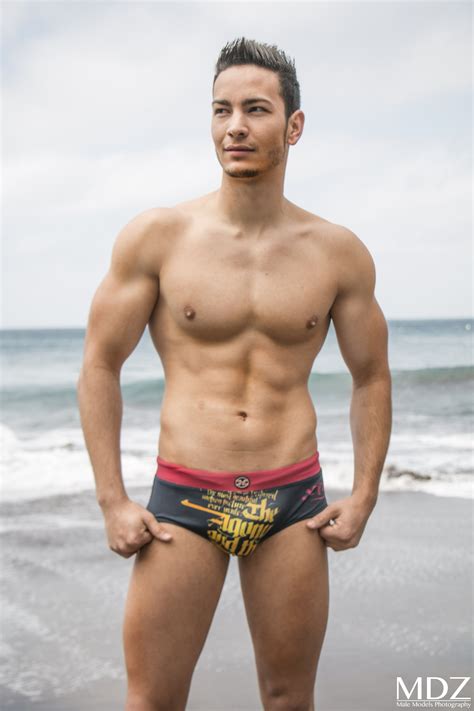 mdz male model trunks swimwear xtg beach mario male model