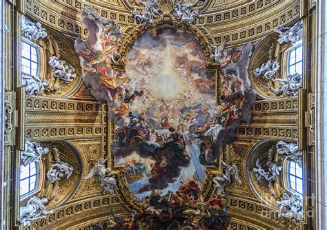 beautiful frescos  ceiling  church photograph  starcevic pixels
