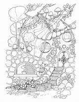 Coloring Pages Coloriage Printable Town Little Nice Book Adult Stress Adults Pdf Maison Etsy Disney Relief Color Colouring Para Creative sketch template