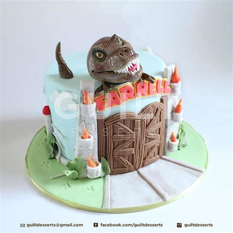 jurassic park cake by guilt desserts cakesdecor