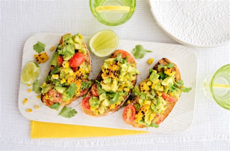 Smashed Avo With Charred Sweetcorn And Mexican Flavours On Sourdough