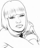 Minaj Nicki Coloring Pages Drawing Draw Printable Sheets Sketch Cardi Online Step Printables People Drawings Color Adults Print Everfreecoloring Book sketch template