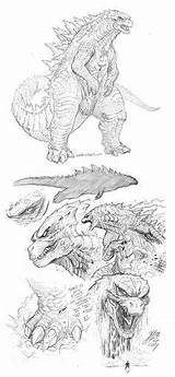 Godzilla Kaiju Rim Cherno Pacific Monsters sketch template